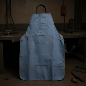 Ttake Welding Apron Blue Heavy Duty Protective Gear For Welding Tasks - Product Image 3