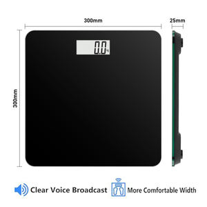 Timbangan suara 180KG 5 bahasa, timbangan suara dapat diatur, penggunaan baik di kamar mandi harian atau malam - Product Image 5