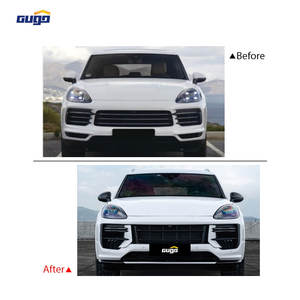 Kit carrosserie GUGO facile à installer, adapté aux <span class=keywords><strong>Porsche</strong></span> <span class=keywords><strong>Cayenne</strong></span> 9Y0.1 de 2018 à 2023, mise à niveau vers le kit carrosserie 9Y0.2 Turbo GT, ajustement parfait - Product Image 2