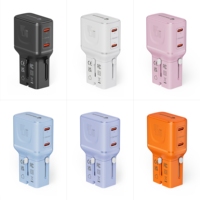 Adaptateur de voyage universel Wontravel New Trend International Power Adaptor, multiprise, 45W PD, format poche, pour les voyages