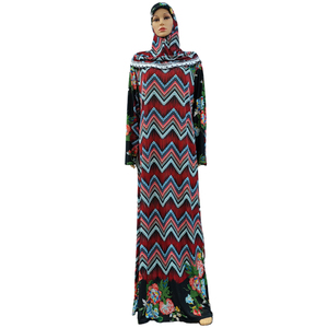 Vestido Abaya Musulmán para Mujer, Hijab, Manga Larga, Túnica Modesta para Oración - Product Image 1