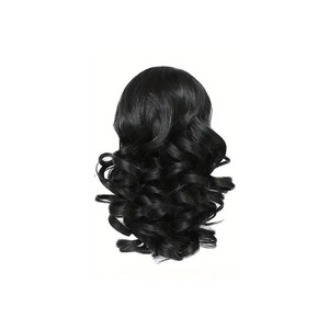 Perruque européenne et américaine pour femmes, pince à <span class=keywords><strong>cheveux</strong></span>, queue de cheval courte bouclée, <span class=keywords><strong>cheveux</strong></span> synthétiques, perruque queue de cheval, coiffure, déguisement, queue de cheval bouclée - Product Image 6