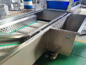 Máquina de Envasado por Túnel Termoencogible para Productos Cárnicos, Línea de Envasado con Agua Caliente para Encogimiento y Enfriamiento, con Impresora de Etiquetas y Pesaje - Product Image 4
