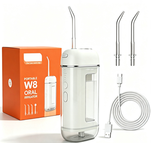 Irrigador <span class=keywords><strong>Bucal</strong></span> Portátil Inalámbrico Eisler W8, <span class=keywords><strong>Limpiador</strong></span> Dental Recargable con 4 Boquillas, USB, IPX7, OEM, ODM - Product Image 1