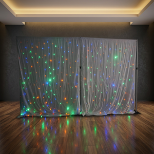 Telón de Fondo de Terciopelo con Luces LED RGB Controladas por DMX512 para Bodas, Conciertos y Escenarios - Product Image 1