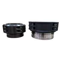 Raccord rapide en aluminium plat en TPU de 6 pouces, 8 pouces, 12 pouces, avec collier de serrage en V, pour tuyau d'incendie, 200 psi/1,6 MPa, ASME/ANSI