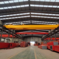 Guindaste de Ponte Tipo Gancho Estilo Chinês Wanlong 500 Toneladas com Engrenagem, Vão de 35,5M, Altura de Elevação de 29M, Origem Shandong