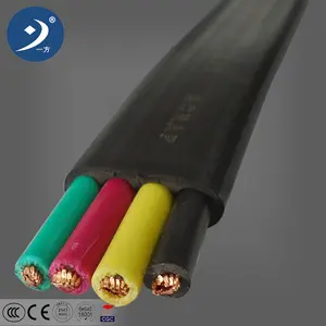 4x10mm2 de cable eléctrico cable de goma y ascensor viajar Precio de cable