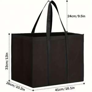 Factory Wholesale Reusable Non-Woven <b>Tote</b> <b>Bags</b> Eco-Friendly Foldable Design Custom Logo Laminated for Groceries Clothes Shopping - Product Image 4
