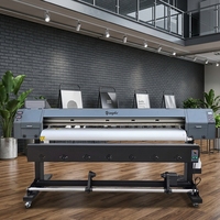 Printer Format Besar 1.8m dengan Xp600 dari Yinghe, Dilengkapi Heater Tube+Lampu LED+Papan Senyang+Perangkat Lunak untuk Pencetakan Stiker/Banner/Kertas
