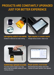 Bluetimes Mini Touchsreen Grabador láser de doble luz de mano para máquina de marcado láser de metal de cerámica - Product Image 5