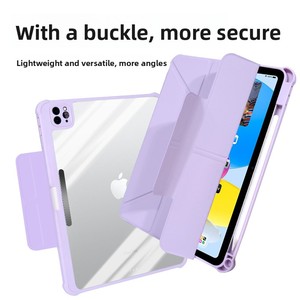 เคสหนังสำหรับ <span class=keywords><strong>iPad</strong></span> รุ่นที่ <span class=keywords><strong>11</strong></span> พร้อมช่องใส่ปากกา ป้องกันรอยขีดข่วน ใช้ได้กับ Air 4/5/6/7, <span class=keywords><strong>Pro</strong></span> <span class=keywords><strong>11</strong></span>, Fold 3, ขนาด 13 นิ้ว และ 10.2 นิ้ว - Product Image 2