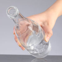 Bouteille en verre pour whisky, flacon vaporisateur de parfum en verre, flacon diffuseur en verre, bouteille de parfum personnalisée en verre