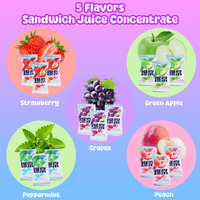AOOLIO Fruité Explosion Fruits Bonbons à mâcher Vraie Confiture Sandwich Doux Bonbons Gummy Boîte Multicolore Acceptable Personnalisé