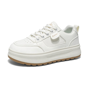 Zapatillas blancas transpirables de nuevo estilo para mujer, versión coreana, versátiles para todas las ocasiones, deportivas y casuales. - Product Image 2