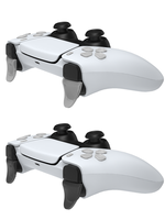 Data Frog pour accessoires de manette PS5 : Gâchettes en plastique étendues et capuchons de touches D-Pad, prolongateurs de gâchettes L2/R2