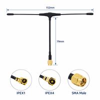 Antenne FPV UAV en forme de T 915 MHz 5 dBi avec connecteur SMA mâle IPEX1 IPEX4, longueur de câble personnalisée