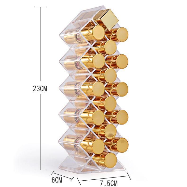 Support de rangement pour rouge à lèvres à 16 compartiments