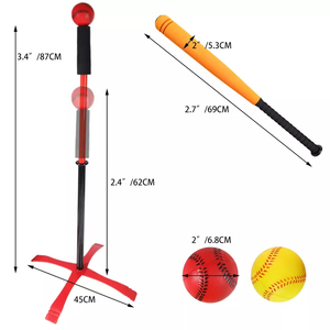 Juego de bate de béisbol Inicio Gran lanzamiento suave Práctica de béisbol para niños o desarrollo de habilidades - Product Image 3