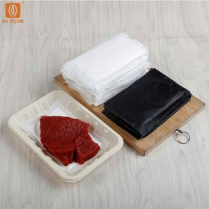 ถาดรองซับน้ำสำหรับเนื้อสัตว์ อาหารทะเล และผลไม้ ขนาด 130*90 มม. คุณภาพสูง ราคาโรงงาน ขายส่ง สำหรับซุปเปอร์มาร์เก็ต - Product Image 4