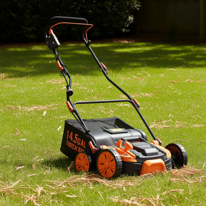 Desbrozadora y Escarificadora Eléctrica 2 en 1 de 16 Pulgadas con Bolsa Recolectora de 14.5 Galones, Cableada, 15 Amperios, 120 V, para Eliminar el Césped - Product Image 2