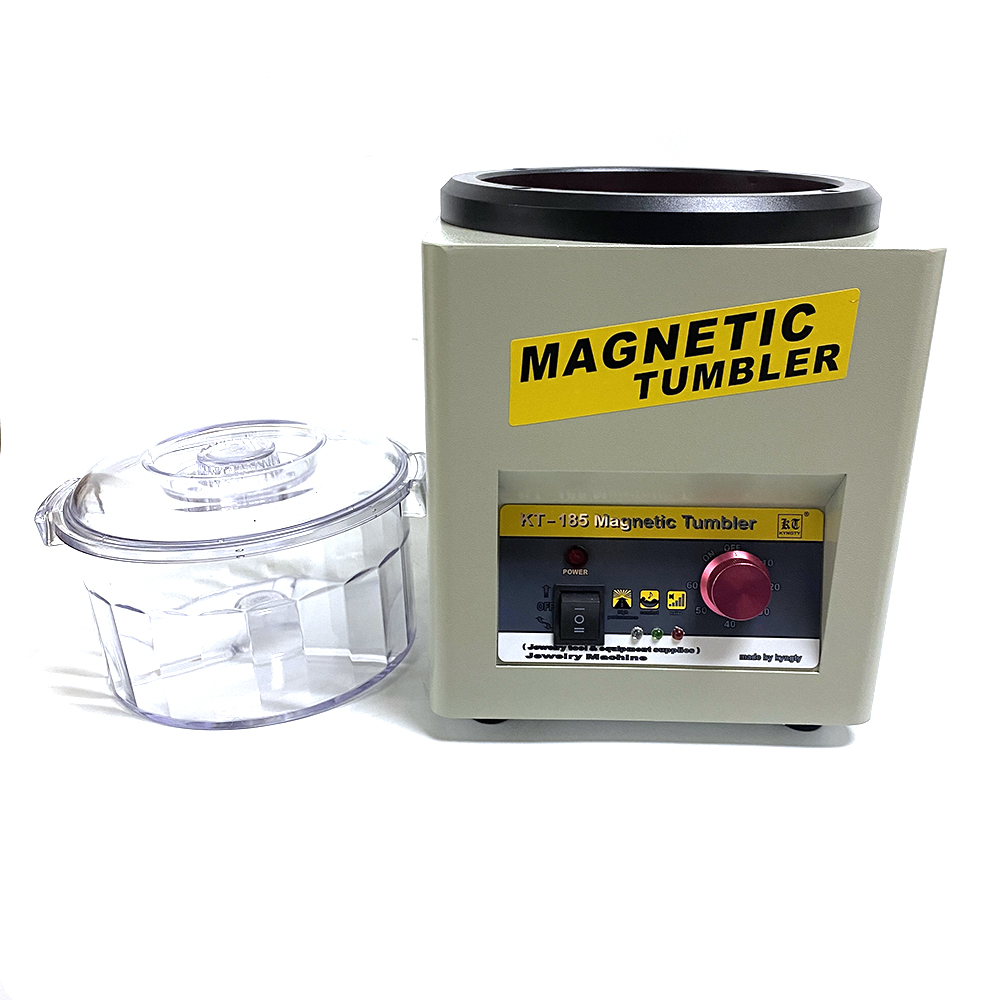 KT-100磁気タンブラー磁気ポリッシャー 4段階速度ジュエリー
