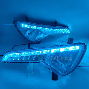 Feux de circulation diurne à LED DRL pour <span class=keywords><strong>Kia</strong></span> <span class=keywords><strong>Sportage</strong></span> 2010 2011 2012 2013 2014 couvercle de phare antibrouillard lumière du jour avec clignotant jaune - Product Image 5