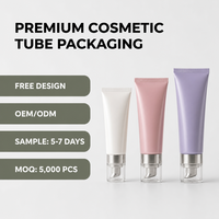 Pasokan Grosir Tabung HDPE Lunak 70ml 30ml 30mm dengan Lapisan Metalik untuk Krim BB Pompa Airless OEM ODM Logo Kustom Langsung dari Pabrik