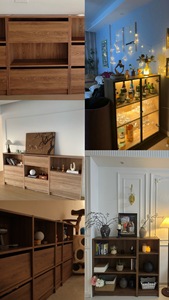 Meuble de rangement bibliothèque <span class=keywords><strong>Billy</strong></span> Bamboo, design minimaliste moderne, librement combinable, meuble de présentation sur pied pour salon - Product Image 5