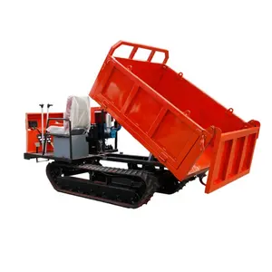 Memuat 1ton-12ton Mini hidrolik Diesel Crawler Dumper untuk konstruksi