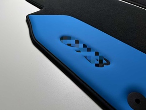 Tapis de sol de luxe avec bordure en fibre de carbone pour <span class=keywords><strong>Porsche</strong></span> 911 GT3, tapis de voiture personnalisables avec emblème GT3 - Product Image 2