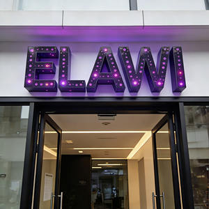 Personnalisation d'usine, lettres de ciel étoilé entièrement perforées à haute luminosité, ciel étoilé nocturne extérieur, signalisation lumineuse 3D - Product Image 3