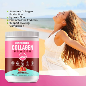 Emballage personnalisable à marque privée, collagène marin en peptides, protéines, 200g, certifié GMP, chocolat, fraise, original - Product Image 6