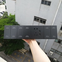 Panneau de commande de chevet, grand bouton poussoir, interrupteur mural intelligent