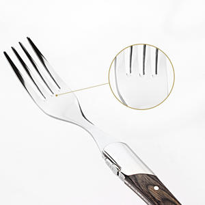 Haute qualité <span class=keywords><strong>Laguiole</strong></span> Style poulet aile couverts ensemble manche en bois vaisselle couverts <span class=keywords><strong>couteau</strong></span> <span class=keywords><strong>fourchette</strong></span> couteaux de cuisine - Product Image 4