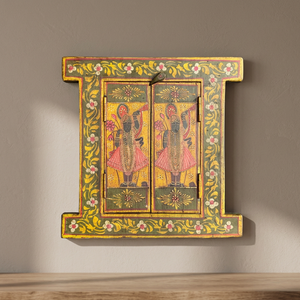 Hand Painted Wooden Window with Traditional Design Style - Product Image 5