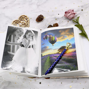 Personalizado Midsummer flor oro estampado soldadura encuadernado PP deslizamiento en álbum de fotos libro barato en línea al por mayor - Product Image 3