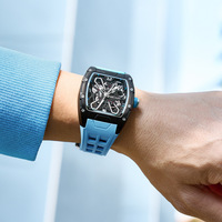 MEGIR Nouveau Modèle Vente Directe Usine Montre Homme Élégante Décontractée à Quartz en Alliage et Silicone Aiguille Lumineuse Personnalisation Résistante
