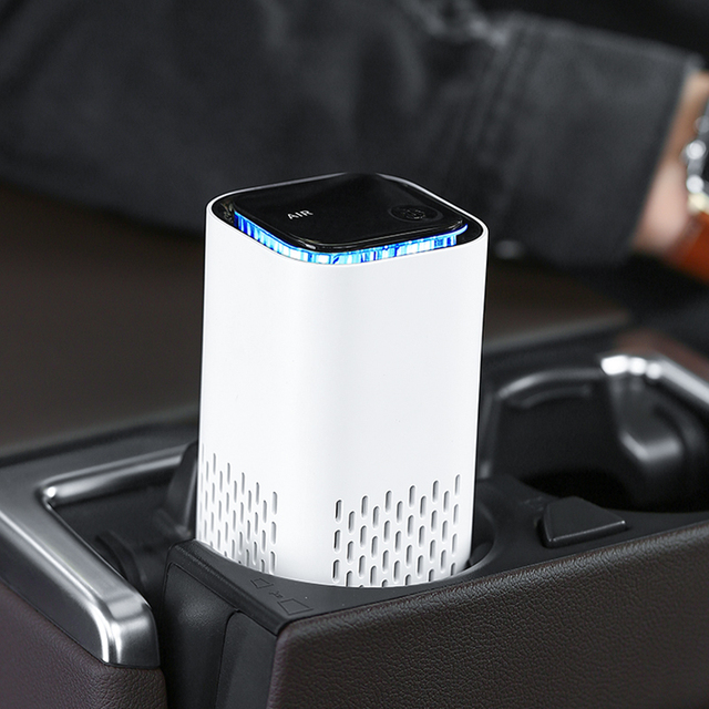 Three Mode H13 Portable Smart Car Air Purifier With Wireless Charging