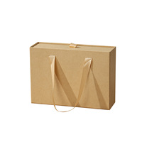 Ensemble boîte et sac à bijoux de luxe en carton avec logo imprimé personnalisé, forme rectangulaire moderne, motif carré pour bague, emballage en papier
