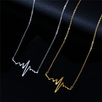 Zsdsp — collier en acier inoxydable plaqué or 18K, Style coréen, à la mode, en forme de battements de cœur, nouvelle collection