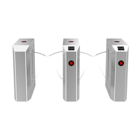 Barrière pivotante extérieure anti-corrosion en acier inoxydable 304 avec reconnaissance d'empreintes digitales pour la sécurité des bureaux