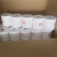 Rouleaux de papier thermique premium blanc 57x50mm 100% pâte de bois, simples, pour terminaux de paiement et imprimantes de reçus portables Bluetooth POS