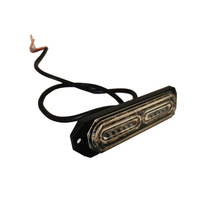 Feux stroboscopiques ultra-minces à 12 LED pour montage en surface, pour camion, voiture, véhicule, mini-feu de calandre LED, balise d'urgence