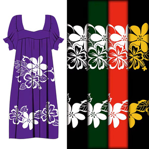 Nhà Máy Bán Buôn Polyester In Ấn Vải Tùy Chỉnh Trắng Lớn Hoa In Vải Cho Dresses - Product Image 1