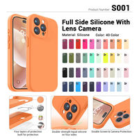 Étui antichoc en silicone S001 pour iPhone 12 13 14 15 16 17 18 Pro Max – Coque de téléphone portable