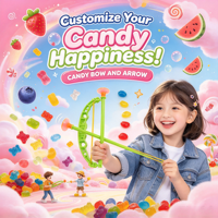 Ensemble de jeu de bonbons en forme d'arc et de flèche avec bonbons gélifiés aux fruits, boîte de 30 pièces, certifié Halal, OEM/ODM disponible