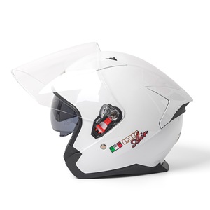 Casque de moto à face ouverte, double visière, coque résistante aux chocs, graphismes imprimés à la mode, pour scooter adulte, déplacements quotidiens - Product Image 5