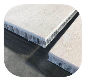 Moca Cream <span class=keywords><strong>Chapa</strong></span> de piedra natural Aluminio Panal Backer Paneles sándwich Decoración de pared al aire libre para hoteles y muros cortina - Product Image 4