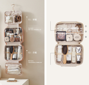 Trousse <span class=keywords><strong>de</strong></span> toilette <span class=keywords><strong>de</strong></span> voyage suspendue résistante à l'eau organisateur <span class=keywords><strong>de</strong></span> toilette <span class=keywords><strong>de</strong></span> voyage avec crochet suspendu organisateur <span class=keywords><strong>de</strong></span> maquillage cosmétique pour les femmes - Product Image 2